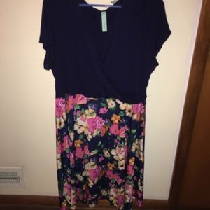 ModCloth Faux Wrap Dress: 3x